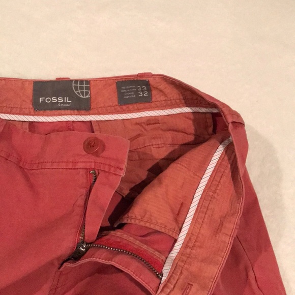 Fossil Hunter straight pants 33x32 in light red - Picture 4 of 6